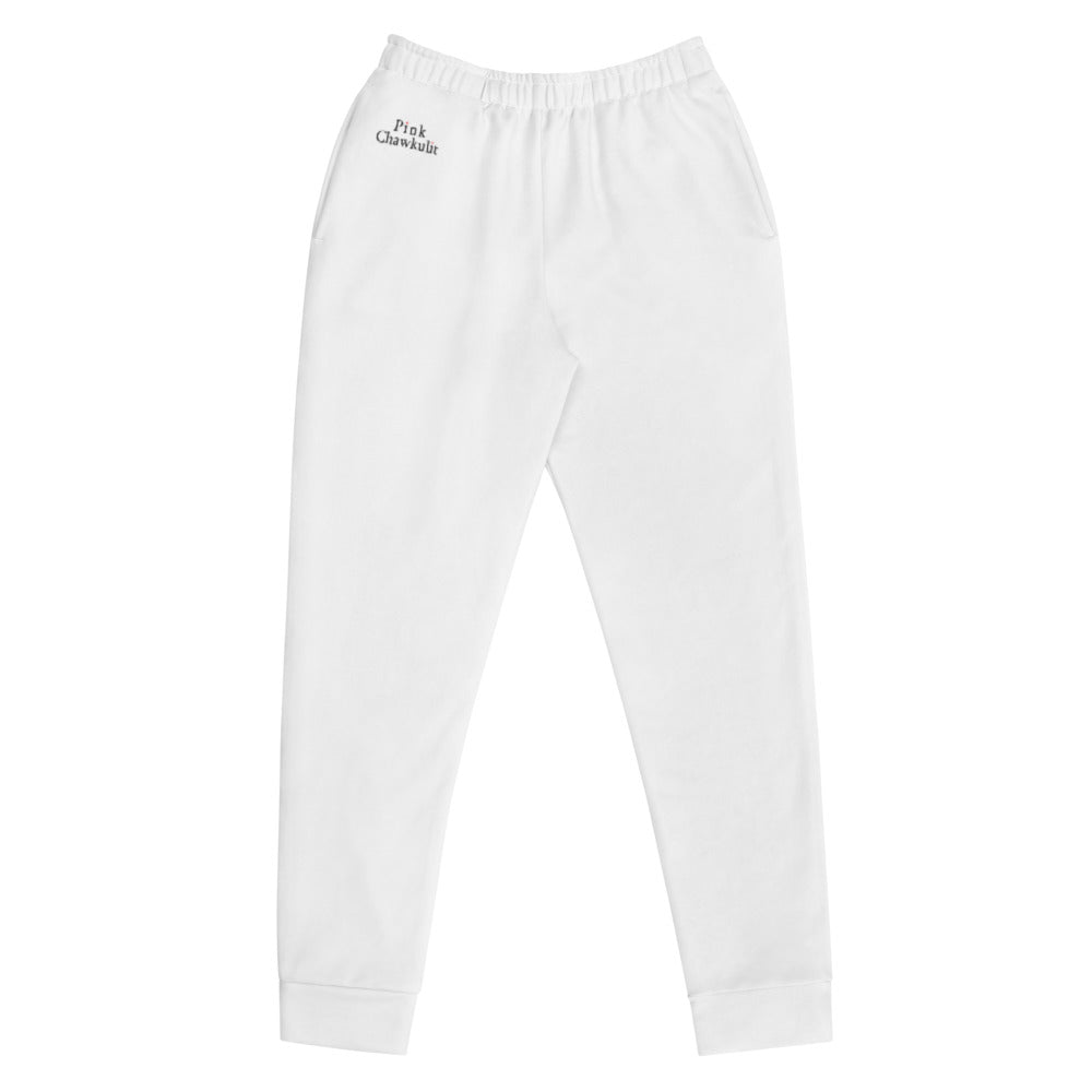 Pink Chawkulit - Women's Joggers - White