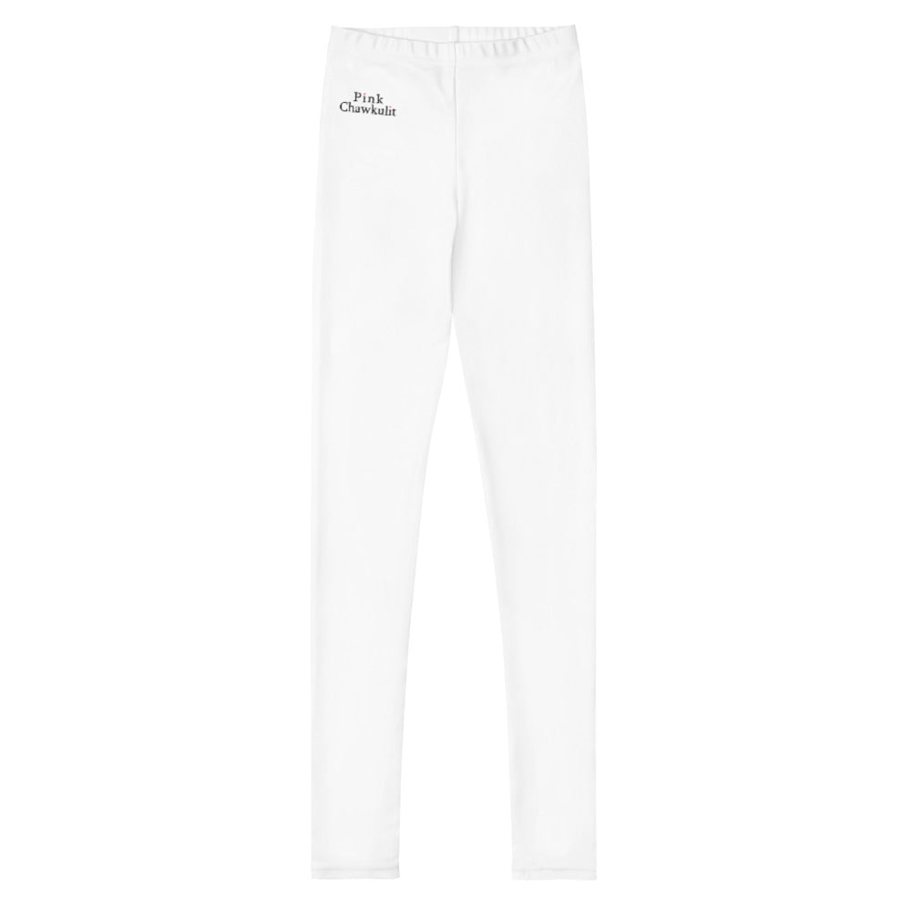 Pink Chawkulit - Youth Leggings - White
