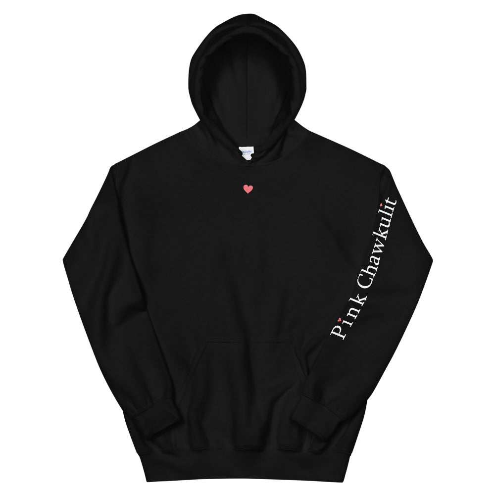 Pink Chawkulit Heart - Unisex Hoodie - Sleeve Logo
