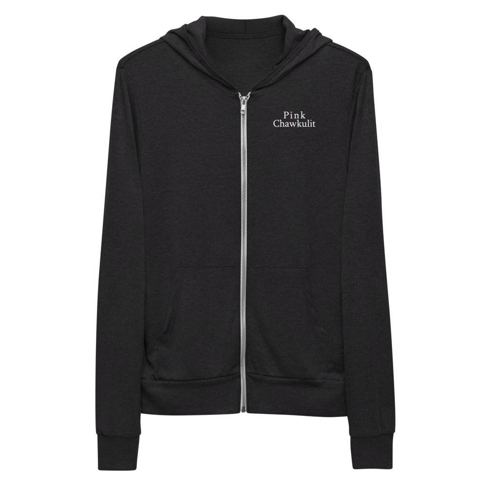 Pink Chawkulit - Logo Unisex zip hoodie