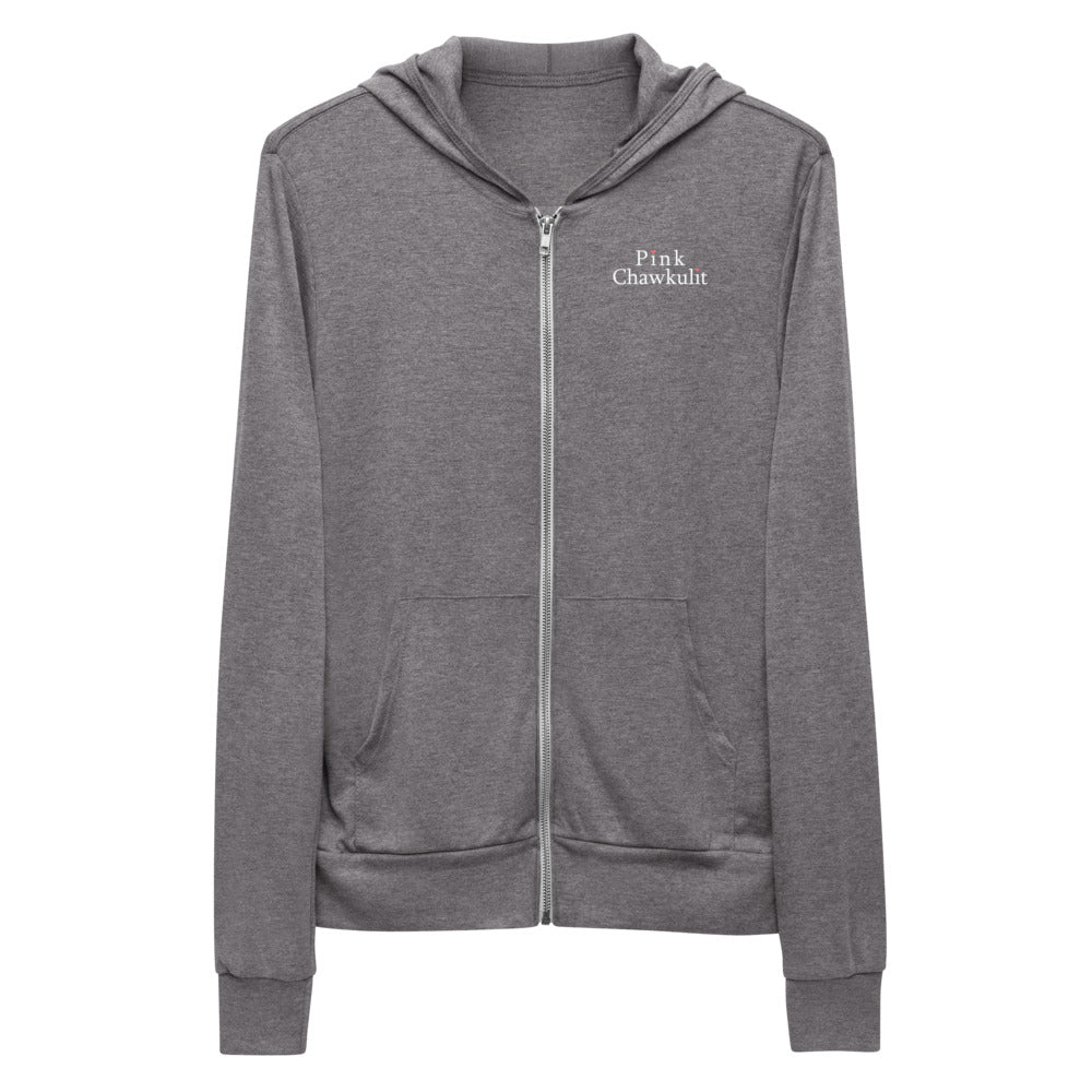 Pink Chawkulit - Logo Unisex zip hoodie