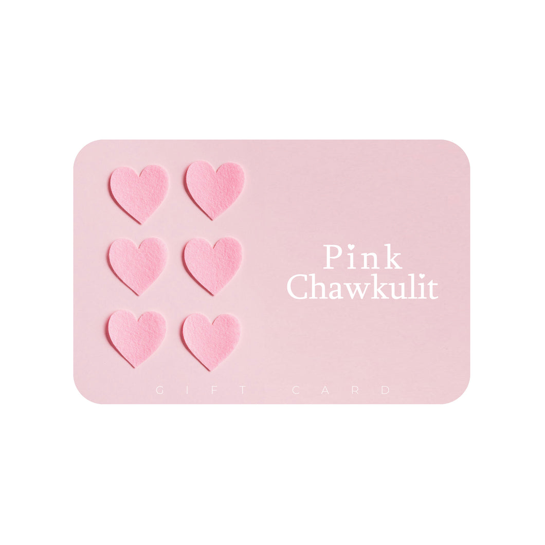 Pink Chawkulit Gift Card - Hearts