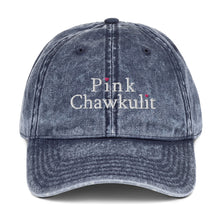 Load image into Gallery viewer, Pink Chawkulit - Embroidered Vintage Cotton Twill Cap
